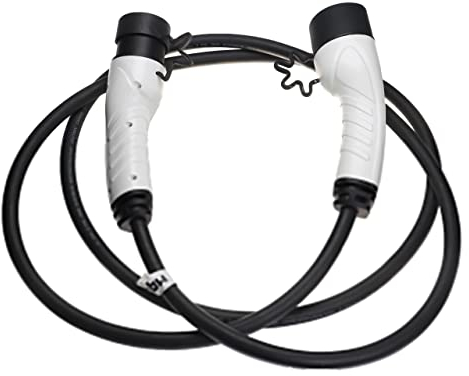 vhbw Ladekabel Typ 2 zu Typ 2 kompatibel mit BMW 3er Serie, 545e, 530e, 520e, 330e Elektroauto, 3-phasig, 16 A, 11 kW, 3 m