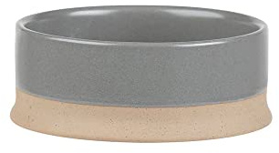 Scruffs Scandi Non Tip Stoneware Dog Food Bowl 16 cm x 16 cm x 5 cm Grey