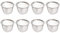 8 Pièces Tamis à Mailles Thé En Acier Inoxydable Cafetière à Thé À En Remplacement De Linfuseur De La Théière Passoire à Thé Passoire En Métal En Plus Raide Service à Thé Ancien