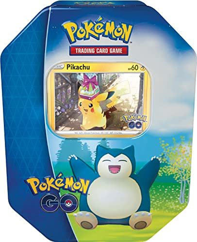 Pokémon TCG GO Dose – Snorlax (2 Folienkarten und 4 Booster-Packs), Einzeln, Beere