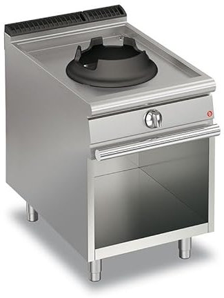 Cuisinière Wok à Gaz - 1 feu sur placard ouvert - P 700-10 kW - Baron