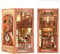 CUTEBEE DIY Book Nook Kit avec Housse de Protection Kit de Maison de poupées Miniatures avec lumière LED,Puzzle 3D en Bois,Kits de modèles pour Adultes à Construire(The Secret Rhythm)