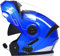 Integrierter Modularer Motorradhelm Mit Bluetooth, ECE/DOT-Zugelassener Doppelvisier-Motorradhelm, Winddicht, Für Erwachsene, Männer Und Frauen, Klapphelm H,XL =61-62cm