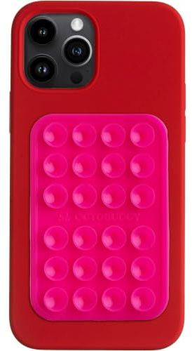 OCTOBUDDY Classic - Silikon-Saugnapf Halterung fürs Handy - Hot Pink