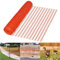 YRHome 1 x 80m Absperrzaun Kunststoff Orange Bauzaun Warnzaun Warnnetz mobiler Hundezaun Auffangnetz Wildzaun Fangzaun Sicherheitsnetz Fangnetz Baustellnetz Hühnerzaun Schutznetz für Garten camping