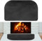 42x24'' Fireplace Mat, Thickened Fiberglass Fireproof Capet Rug Fireplace Hearth Mat Anti-Slip Black Flame Resistant Pad Sparks Ember Fireplace Floor Protector for Indoor Outdoor