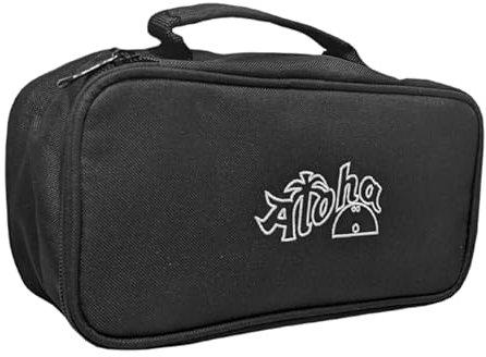 EMAX | Aloha - Zubehörtasche | Kleine schmale Bowling-Tasche für Tapes Grip Sack Grip Ball Daumeneinsätze Zubehör (Schwarz)