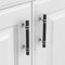 Coinkoly 10 Pack Matte Black and Polished Chrome Cabinet Pulls 96MM Hole Centers Kitchen Cabinet Handles Knurled Drawer Pulls Kitchen Cupboard Handles UK0002