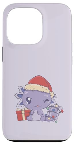 iPhone 13 Pro AX-HO-LOTL! Christmas Santa Claus Hat Axolotl Meme Case