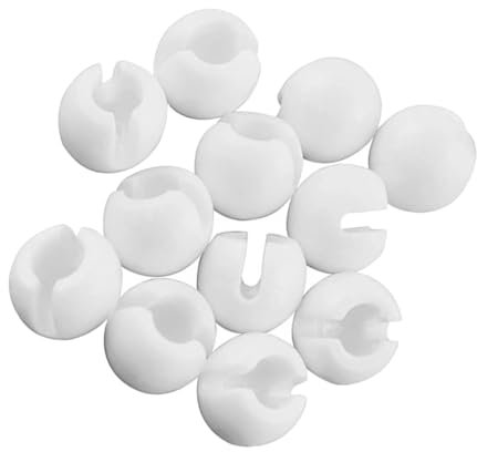 DECHOUS Roller Blind Beads Chain Stops 12pcs Crimp Stop Connectors for Roller Blind Mechanism Chain Stoppers and Safety Clips for Vertical and Roman Blinds