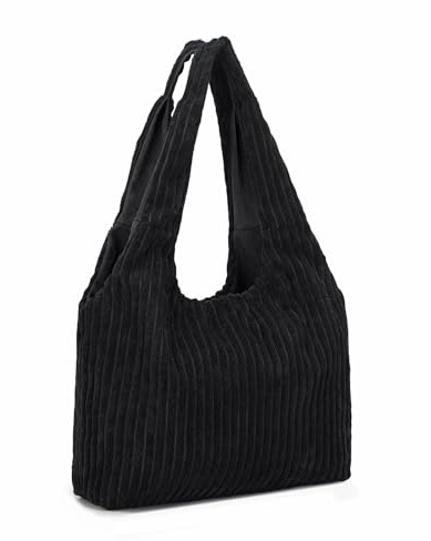 Miss Lulu Plüsch-Tote-Bag, Hand- und Schultertasche in einem | Großer Stauraum, praktisch, sichere Reißverschlusstasche, für Einkauf & Uni