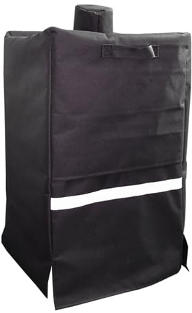 Smoker Cover – 119,9 cm Grillschutz | 600D Oxford Shield – wasserdichte Aufbewahrungstasche mit Reißverschluss, robuste Outdoor-Aufbewahrungstasche, staubdicht, langlebig, schwarzes Design, ideal für