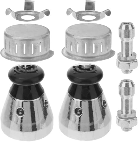 Homoyoyo Juego de 8 Piezas Válvula de Seguridad Jigger para Válvula de Alivio de Presión de Aluminio Repuesto para Ollas 80 Kpa Protección Antiobstrucción para Cocina