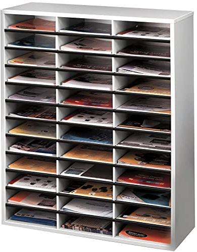Fellowes Ablagefach für Dokumente melaminbeschichteter Rahmen 36 Fächer 737 x 302 x 881 mm