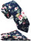 ZENXUS Herren beiläufige dünne blumenbindung combo set mit blumen einstecktuch 2½ Baumwolle krawatte hand made by Skinny Marine Floral
