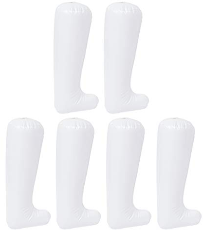 Holibanna 3 Paia Stivaletti Gonfiabili Scarpa Alberi Barella Shaper Supporto Scarpiera Lungo Bianco