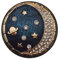 Dalin Anstecknadel, Himmelblau, Stern, Mond, Sonne, Stern, Galaxien