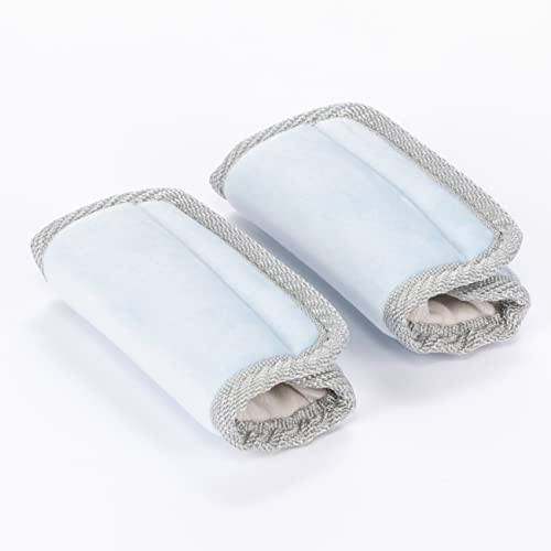 Diono Car Seat Straps Shoulder Pads for Baby, Infant, Toddler, 2 Pack Reversible Soft Seat Belt Cushion and Stroller Harness Covers Helps Prevent Strap Irritation, (Pack of 2), Blue