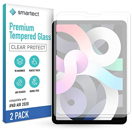 smartect Schutzglas [2 Stück, Klar] kompatibel mit iPad Air 5/4 10.9 (2022/2020), HD Schutzfolie Anti-Kratzer, Blasenfrei, 9H Härte, 0.3 mm Ultra-klar, Ultrabeständig