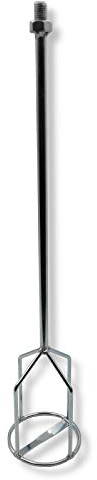 DEWEPRO® Mélangeur à Cage Ø120 mm avec Raccord M14 – Longueur 600 mm – Compatible Perceuse et Visseuse – Idéal pour Mortier, Colle, Peintures, Enduits et Mastics – Robuste et Anti-Corrosion