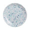 Venizia 18pc Opal Glass Flower Dinner Set Dinnerware Tableware Modern (Grey, 6 Dessert Plates)