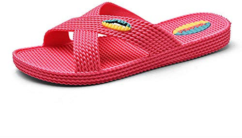 Hausschuhe Pantoletten Slipper Damen Herren Haushaltsbad Badeschuhe Hausschuhe Hausschuhe Freizeitschuhe Frauen Männer Hausschuhe-Watermelon_Red_37