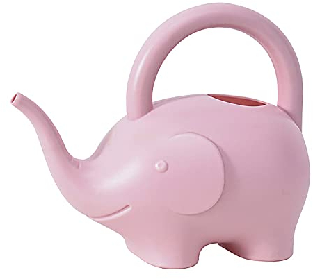 SFTYUFS Petit arrosoir en plastique avec éléphant, 1 L, léger et mignon pour plantes d'intérieur ou d'extérieur