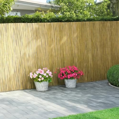 Rotoli per recinzioni in legno naturale per giardino, privacy, 4 m x 1,5 m