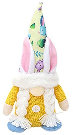 Decoration Rabbit Faceless Dwarf Ornaments Doll Plush Doll Easter Decoration Doll Easter Home Decor Dino Crafts Wood