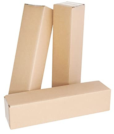 PACK4YA 310×65×65mm Lange Pakete für Versand versandbox Verpackungskartons schlank faltkarton Versandkartons für die Verpackung päckchen kartonschachteln GLS DHL UPS Geschäft oder Geschenk (10 Stück)