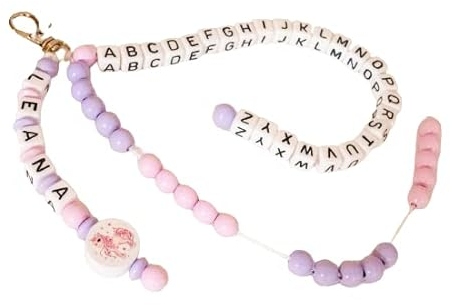Rechenkette mit Namen ABC Mädchen EINHORN 1. Klasse Geschenk Einschulung Schlüsselanhänger Grundschule personalisiert Anhänger Ranzen Schultüte