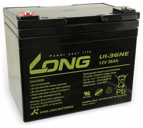 KUNG LONG Blei-Akkumulator U1-36NE, 12 V-/36 Ah, zyklenfest
