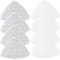 Washable Microfibre Wipes - Replacement Steam Mop Wipes, Replacement Wipes Compatible with Vileda Steam Cleaners and Vileda Steam Cleaners (4 Grey + 4 White)