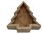 Spetebo Cuenco decorativo de mango con forma de árbol de Navidad, 24 x 21 cm, madera