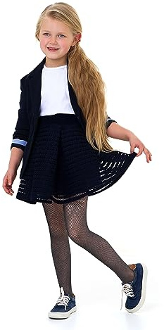 LORES Mädchen-Fischnetz-Strumpfhose für Kinder modisch einfarbig lässig bequem Ballett Cosplay Halloween Kostüm Tanz Kinder Spitze Schule Strumpfhosen