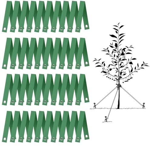 Tree Straps for Staking, 40 PCS Tree Support Straps for Newly Planted Saplings and Hurricane Protection, Tree Straightening Ties