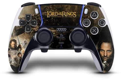 Head Case Designs Officially Licensed The Lord Of The Rings The Return Of The King Main Characters Posters Vinyl Gaming Skin Decal Compatible With Sony PlayStation 5 PS5 DualSense Edge Controller