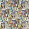 Picasso Art Designerstoff, Digitaldruck, Baumwolle, Leinen, Vintage-Look, Quilten, Basteln, Projekt, Kissen, Vorhang, Möbel, Polsterung, Heimtextilien, 140 cm breit, Meterware