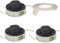 Lot de 3 bobines de tête de débroussailleuse avec 1 couvercle pour Stihl FSA 57 FSE 52 Weed Eater String Autocut C3-2 Tête de débroussailleuse Pièces de rechange 4009 710 4305