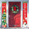 Pancarta Navidad Exterior 180x30cm, Colgante Feliz Navidad Banner Adornos Interior Exterior, Puerta Entrada Para Fiesta En Casa Puerta De Entrada Del Porche Pared De Chimenea Garaje