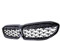 YULEGUDI Kühlergrill Passend Für BM&W 3 Serie G20 G21 330i M3 340i 2019 2020 2021 2022 ABS Auto Diamant Auto Vorderen Stoßfänger Niere Grill Racing Grille(Schwarz glänzend)