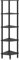 IBUYKE 5 Tier Corner Shelf Stand,Industrial Corner Display Rack,Corner Bookshelf for Living Room, Bedroom, Kitchen, Home Office, Black WBC010B