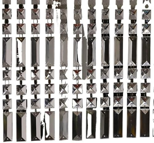 MKLHAVB Rideau De Perles De Cristal Lot de 10 Rideaux de Perles for décoration de Porte de Maison, décoration de Fond de fête de Mariage pour Porte D'EntréE Restaurant Chambre à Coucher D