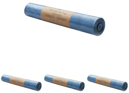 Sacs poubelle TSP 60L - fabriqués à partir de matériaux 100% recyclés (PE) - certifiés Ange Bleu - rouleau de 20 - épaisseur du film 25 µm - 680x730 mm, polyvalent à la maison et au travail