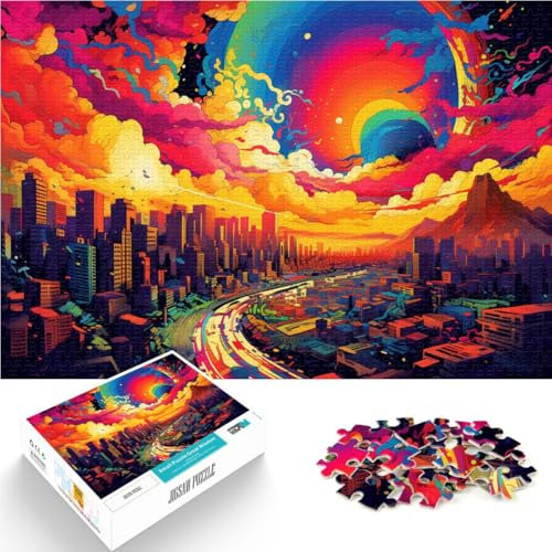 Puzzles für das farbenfrohe Rio de Janeiro, Brasilien, 1000-teiliges Puzzle, Lernspiele, 14,96 Zoll x 20,47 Zoll, Papppuzzle, Lernspiel für Erwachsene und Kinder