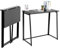 MEUBLE COSY Computertische Faltbar Schreibtisch Kleiner Klappbar Laptoptisch PC-Tisch fürs Büro, Wohnzimmer, Homeoffice, Einfacher Aufbau, Schwarz