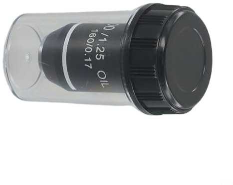 Professionelles Mikroskop-Objektiv-Set mit RMS-Halterung, inklusive Vergrößerungen 4X bis 100X (100X)