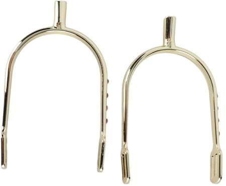 RASTKY Elegante Sporen aus Verchromter Zinklegierung für Damen und Jugendliche, mit Langlebigem Design und Einfachem Tragen, Ideal für Reitanfänger – Schlankes und Stilvolles Silver Fi (Gold)