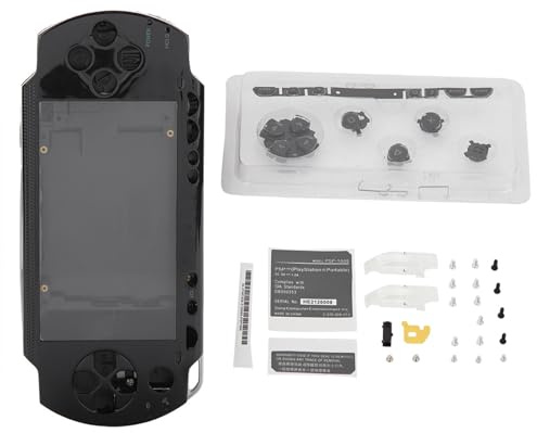 Risegun Schutzhülle Kompatibel mit PSP 1000 Spielekonsole | Gehäuse, Schwarz