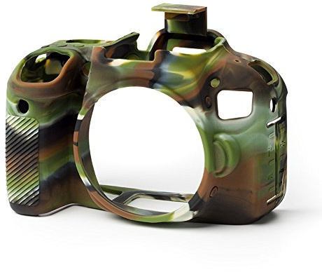 easyCover - Silikon Kameratasche - Schutz für Ihre Kamera - Canon 800D/T7i - Camouflage